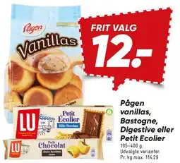 Bilka Pågen vanillas, Bastogne, Digestive eller Petit Ecolier tilbud