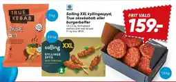 Bilka Salling XXL kyllingespyd, True oksekebab eller burgerbøffer tilbud