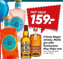 Bilka Chivas Regal whisky, Malfy gin eller Puntacana Muy Viejo rom tilbud