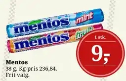 Dagli'Brugsen Mentos tilbud