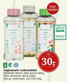 Dagli'Brugsen Änglamark vaskemiddel tilbud