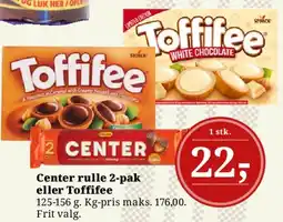 Dagli'Brugsen Center rulle 2-pak eller Toffifee tilbud