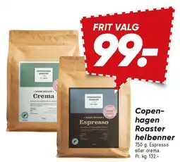 Bilka Copenhagen Roaster hele bønner tilbud