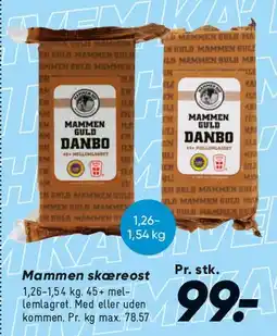 Bilka Mammen skæreost (Danbo) tilbud