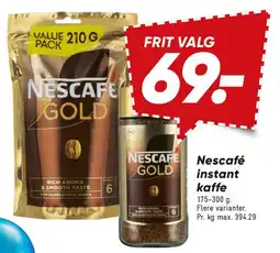 Bilka Nescafé instant kaffe tilbud