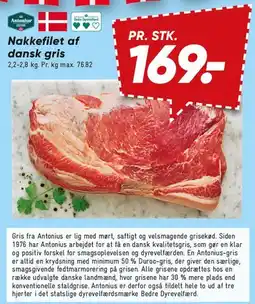 Bilka Nakkefilet af dansk gris tilbud