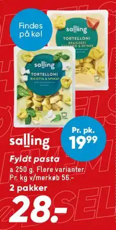 Bilka Fyldt pasta tilbud