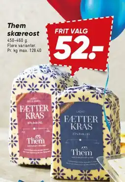 Bilka Them skæreost tilbud