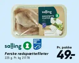 Bilka Ferske rødspættefileter tilbud