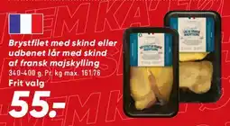 Bilka Brystfilet med skind / udbenet tilbud