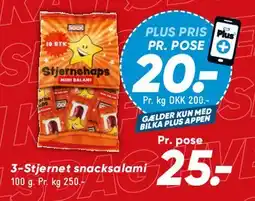Bilka 3-Stjernet snacks / Pose tilbud