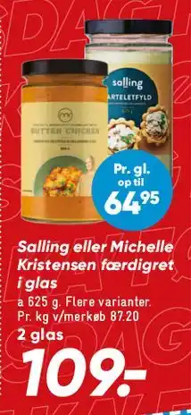 Bilka Færdigretter i glas tilbud