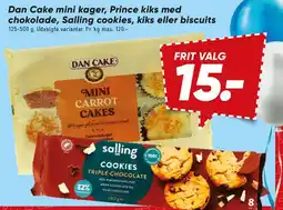 Bilka Dan Cake mini kager / Prince kiks med chokolade / Salling cookies tilbud