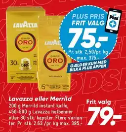 Bilka Lavazza eller Merrild tilbud
