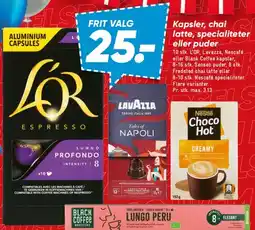 Bilka L'OR Espresso / kapsler & Lavazza poser tilbud