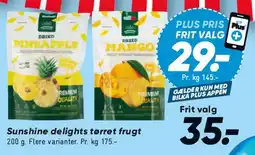 Bilka Sunshine delights tørret frugt tilbud