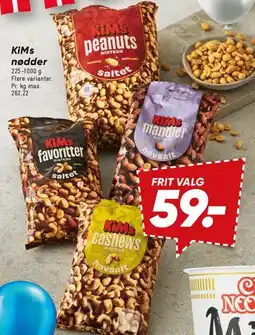 Bilka KiMs nødder tilbud