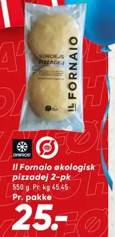 Bilka Il Fornaio økologisk pizzadej 2-pak tilbud