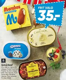 Bilka Ismarked – Carte D'or, Marabou, Oreo m.fl. tilbud