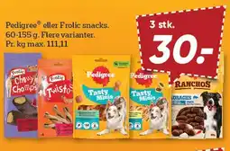 Bilka Pedigree eller Frolic snacks tilbud