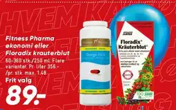 Bilka Fitness Pharma eller Floradix kosttilskud tilbud