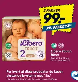 Bilka Libero Touch 2 bleer tilbud