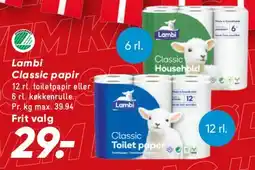 Bilka Lambi Classic papir tilbud