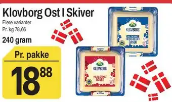 ABC Lavpris Klovborg Ost i skiver tilbud