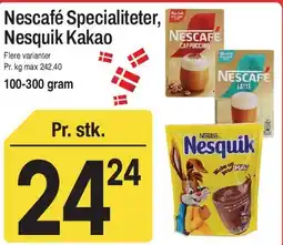 ABC Lavpris Nescafé Specialiteter, Nesquik Kakao tilbud