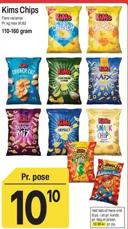 ABC Lavpris Kims Chips tilbud