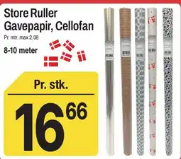 ABC Lavpris Store Ruller Gavepapir / Cellofan tilbud