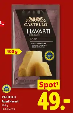 Lidl Castello Aged Havarti tilbud