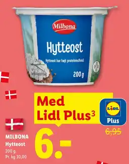 Lidl Milbona Hytteost tilbud