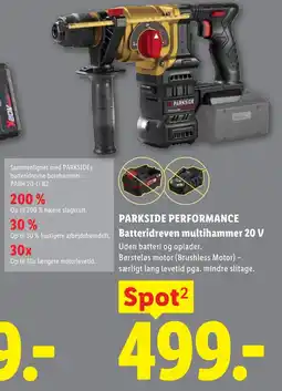 Lidl Parkside batteridreven multihammer 20 V tilbud