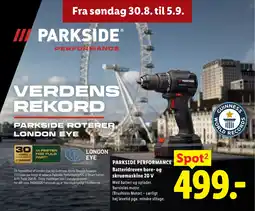 Lidl Parkside Performance batteridrevet bore- og skruemaskine 20 V tilbud