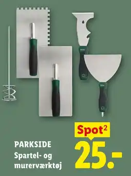 Lidl Parkside Spartel- og murerværktøj tilbud