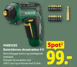 Lidl Parkside batteridreven skruetrækker 4 v tilbud