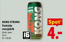 Lidl Kong Strong Parkside energidrik tilbud