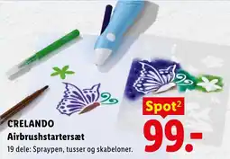 Lidl Crelando Airbrushstartersæt tilbud