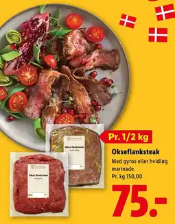 Lidl MeatGroup Okse flanksteak tilbud