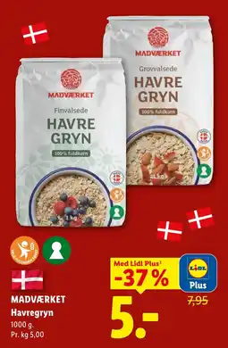 Lidl Madværket Havregryn tilbud