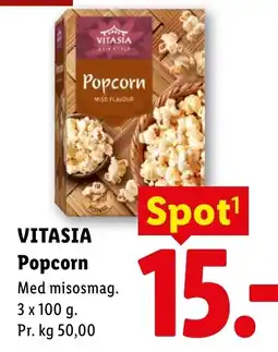 Lidl Vitasia Popcorn tilbud