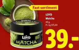 Lidl Loyd Matcha tilbud