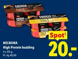 Lidl Milbona High Protein budding tilbud