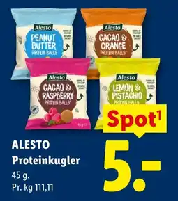 Lidl Alesto Proteinkugler tilbud