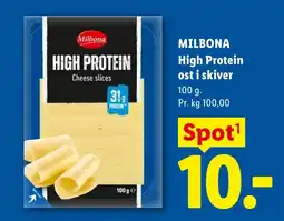 Lidl Milbona High Protein ost i skiver tilbud
