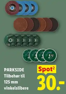 Lidl Parkside tilbehør til 125 mm vinkelslibere tilbud