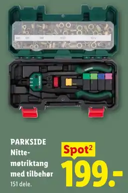 Lidl Parkside Nittemøtriktang med tilbehør tilbud