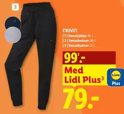 Lidl Crivit Sweatbukser tilbud