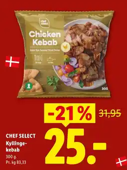 Lidl Chef Select Chicken Kebab tilbud